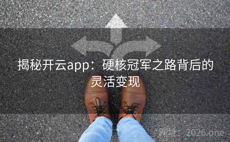 揭秘开云app：硬核冠军之路背后的灵活变现