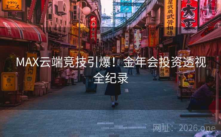 MAX云端竞技引爆！金年会投资透视全纪录  第2张