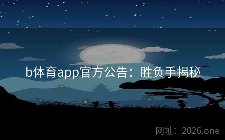 b体育app官方公告：胜负手揭秘  第2张