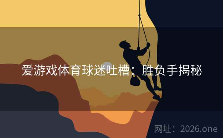 爱游戏体育球迷吐槽：胜负手揭秘